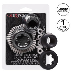alpha ring by Calextotics Ballstretcher Silicone Magnum Alpha Noir